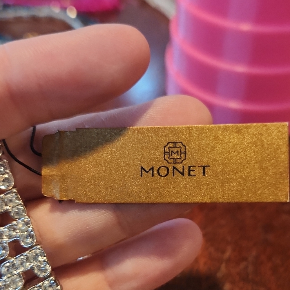 Monet Silver Crystal Bracelet - Picture 2 of 6